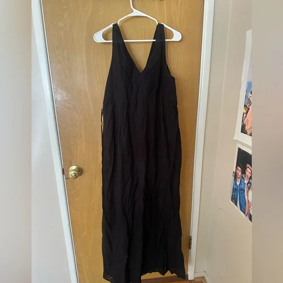 Princess Polly Nellie Maxi Dress Black Linen - Picture 4 of 4